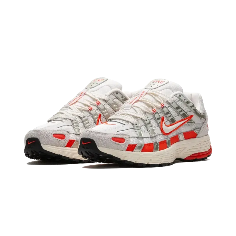 Nike P-6000 WMNS Sail Picante Red Womens