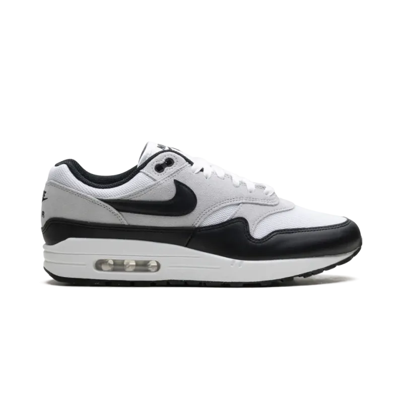Nike Air Max 1 Essential White Pure Platinum Black Mens