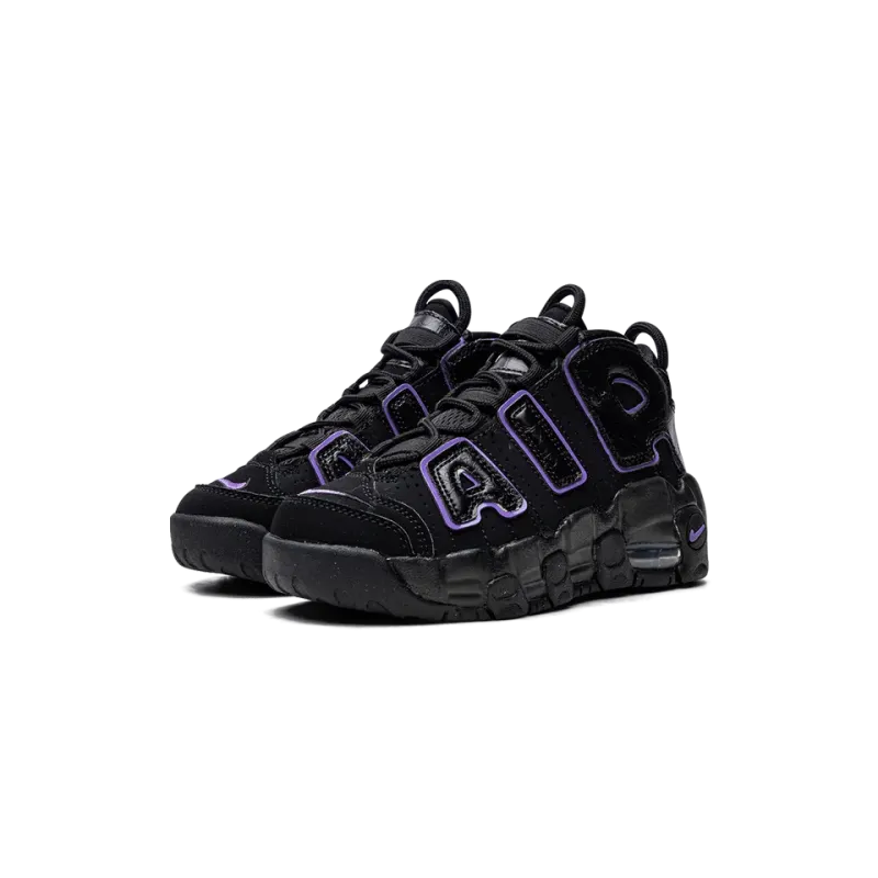 Nike Air More Uptempo (PS) Black Action Grape Pre School