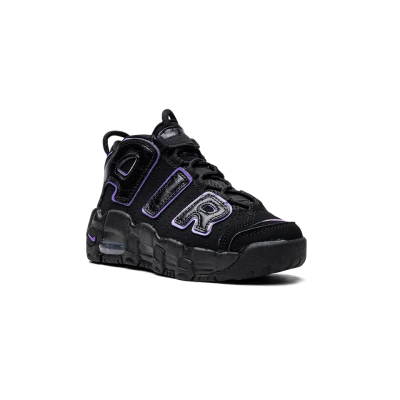 Nike Air More Uptempo (PS) Black Action Grape Pre School