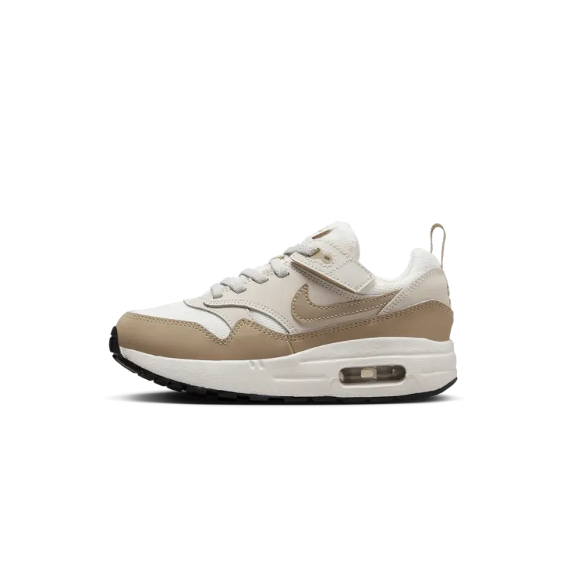 Nike Air Max 1 EasyOn PS Phantom Light Orewood Brown Pre School