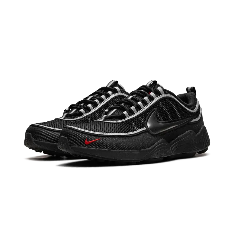 Nike Air Zoom Spiridon Black / Metallic Silver Mens