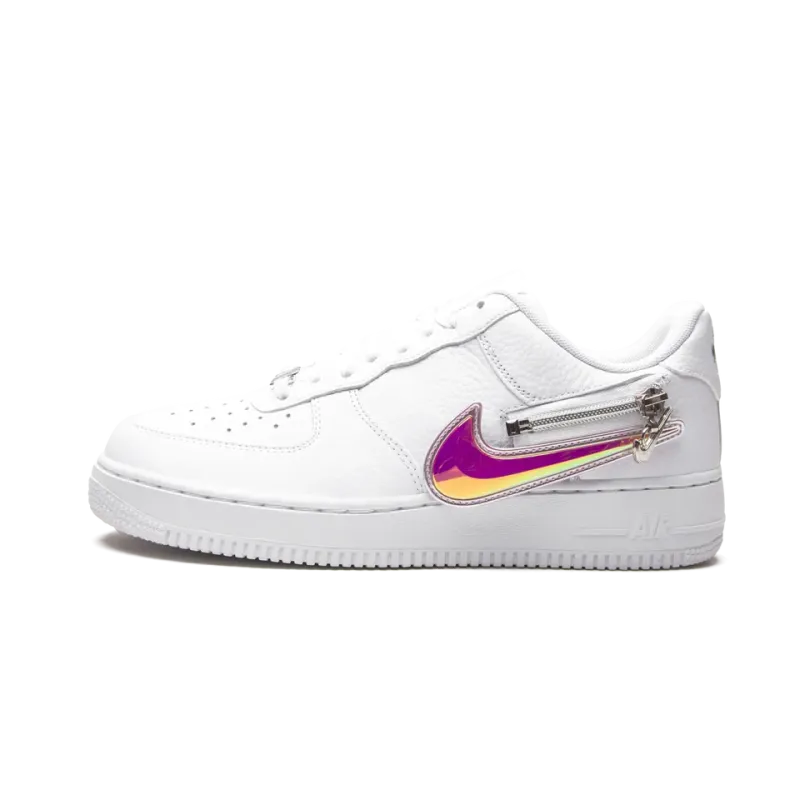 Nike Air Force 1 '07 PRM Zip Swoosh White Mens