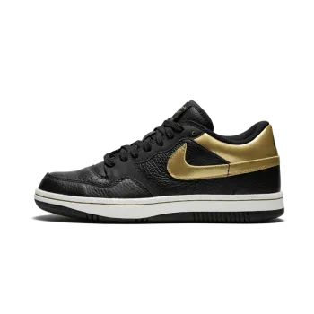 Nike Court Force Low Black and Gold Mens