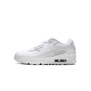 Nike Air Max 90 GS White Metallic Silver Grade School