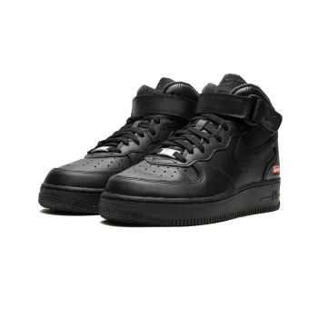 Nike Air Force 1 Mid Supreme - Mini Box Logo Black Mens