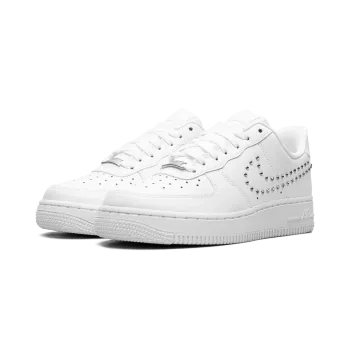 Nike AIR FORCE 1 LO WMNS White / Metallic Silver Womens