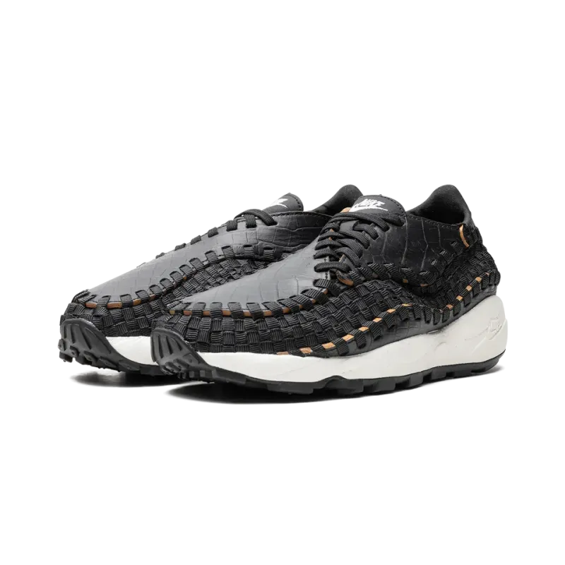 Nike Air Footscape Woven Premium Black Croc Mens