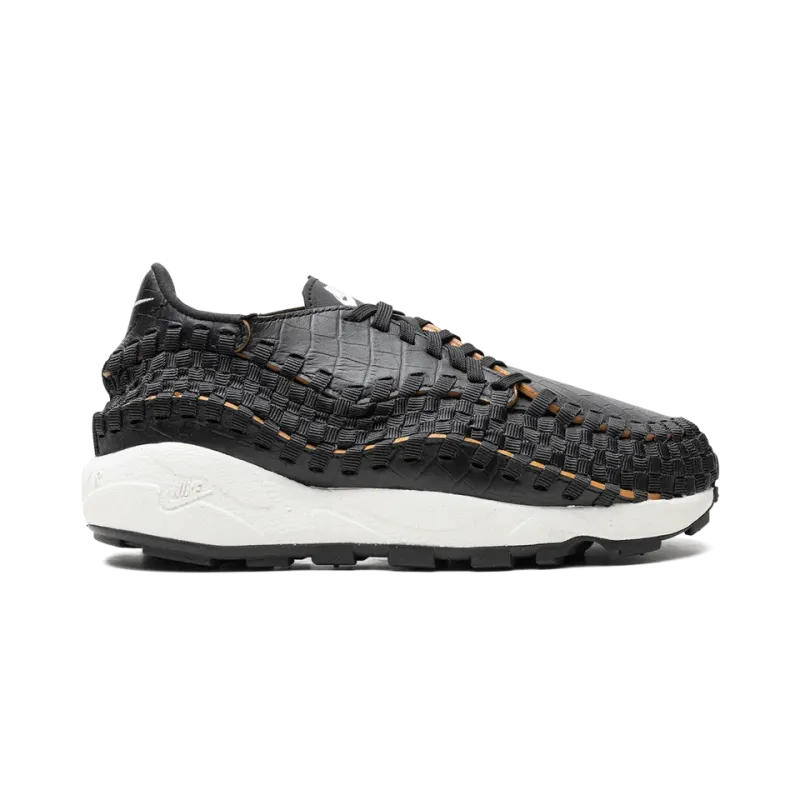 Nike Air Footscape Woven Premium Black Croc Mens