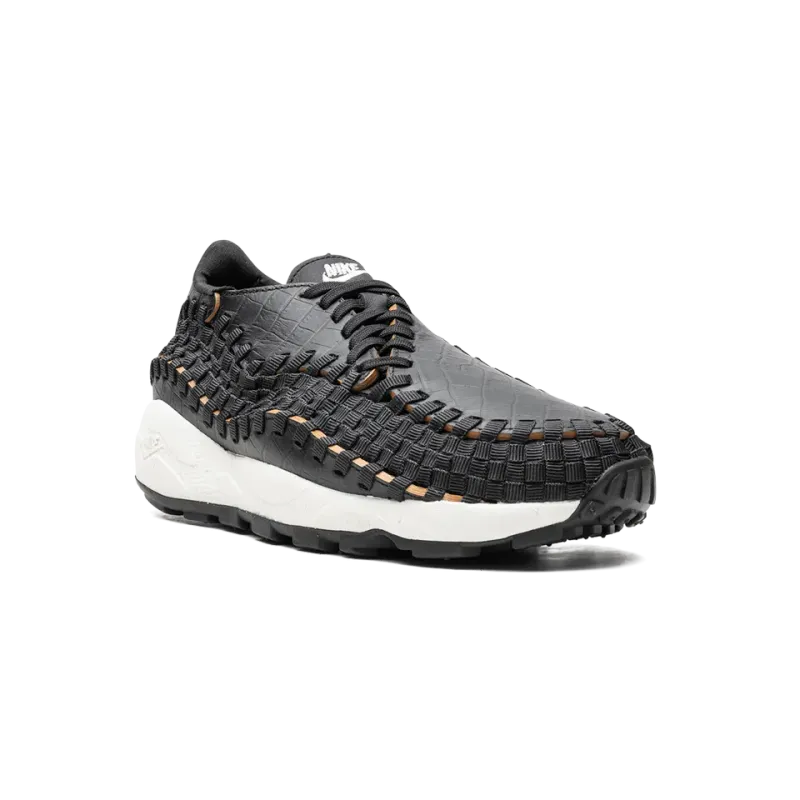 Nike Air Footscape Woven Premium Black Croc Mens
