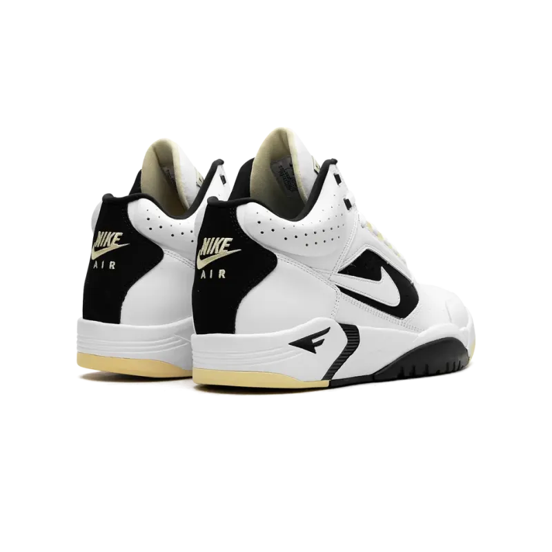 Nike Air Flight Lite Mid White Lemon Black White Mens