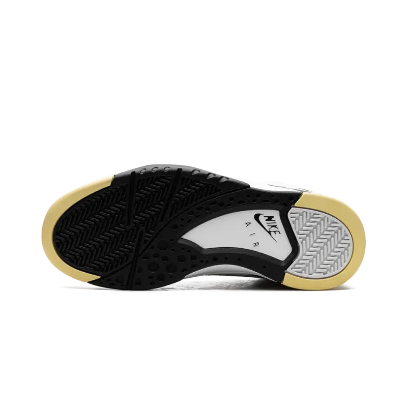 Nike Air Flight Lite Mid White Lemon Black White Mens