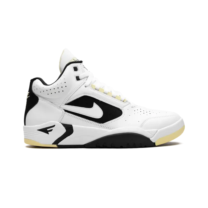 Nike Air Flight Lite Mid White Lemon Black White Mens