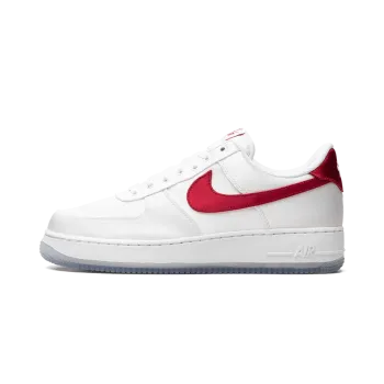 Nike AIR FORCE 1 LO '07 WMNS Satin White Varsity Red Womens