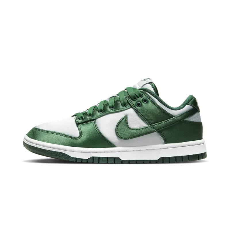Nike DUNK LOW WMNS Green Satin Womens