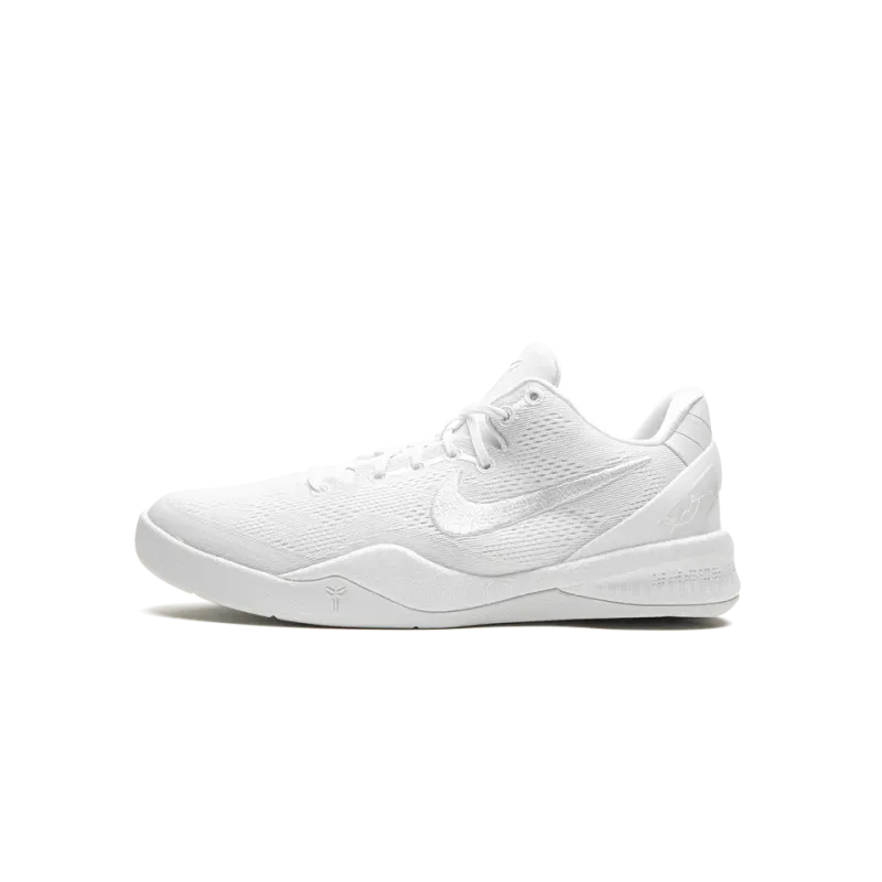 Nike Kobe 8 Protro GS Triple White Grade School