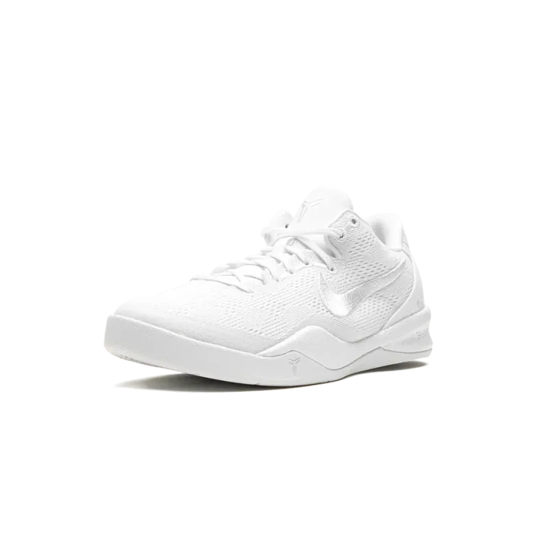 Nike Kobe 8 Protro GS Triple White Grade School