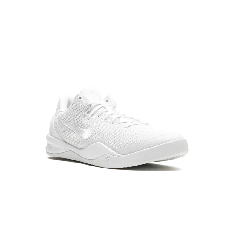 Nike Kobe 8 Protro GS Triple White Grade School