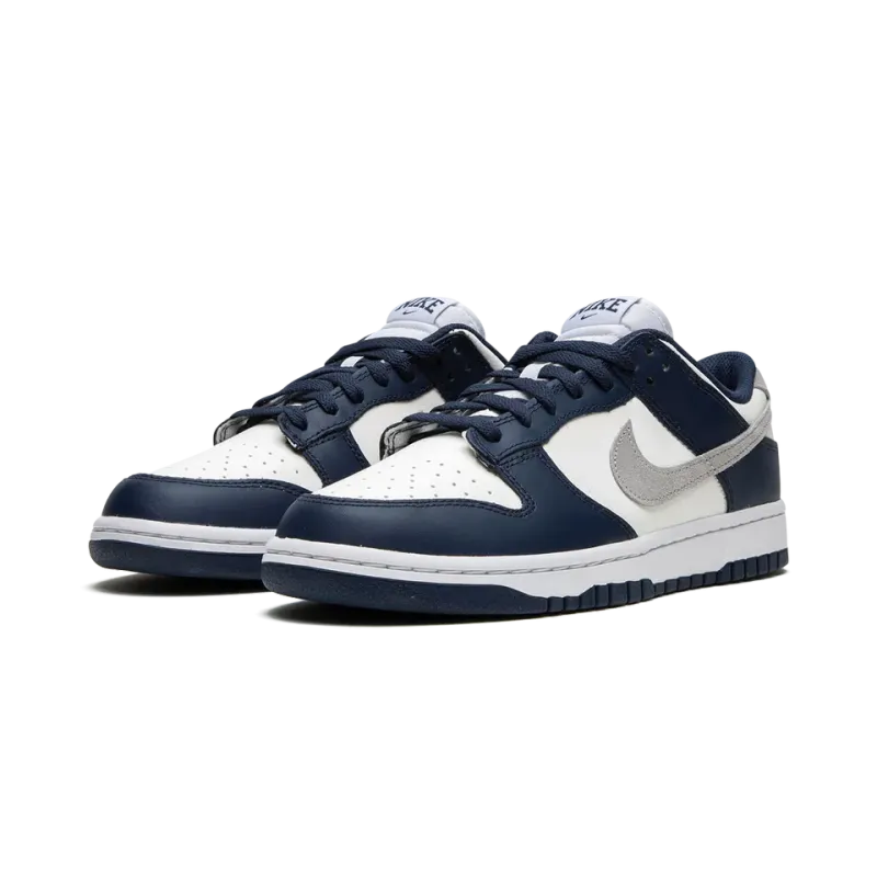 Nike Dunk Low Navy / White / Grey Mens