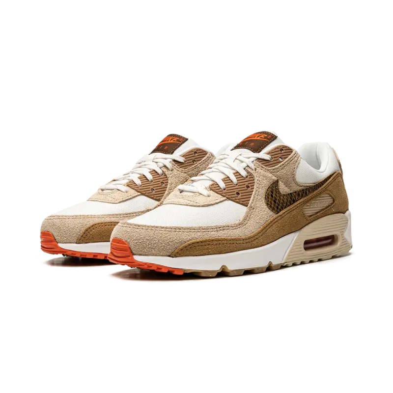 Nike AIR MAX 90 WMNS Pale Ivory Snakeskin Swoosh Womens