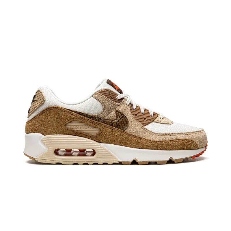 Nike AIR MAX 90 WMNS Pale Ivory Snakeskin Swoosh Womens
