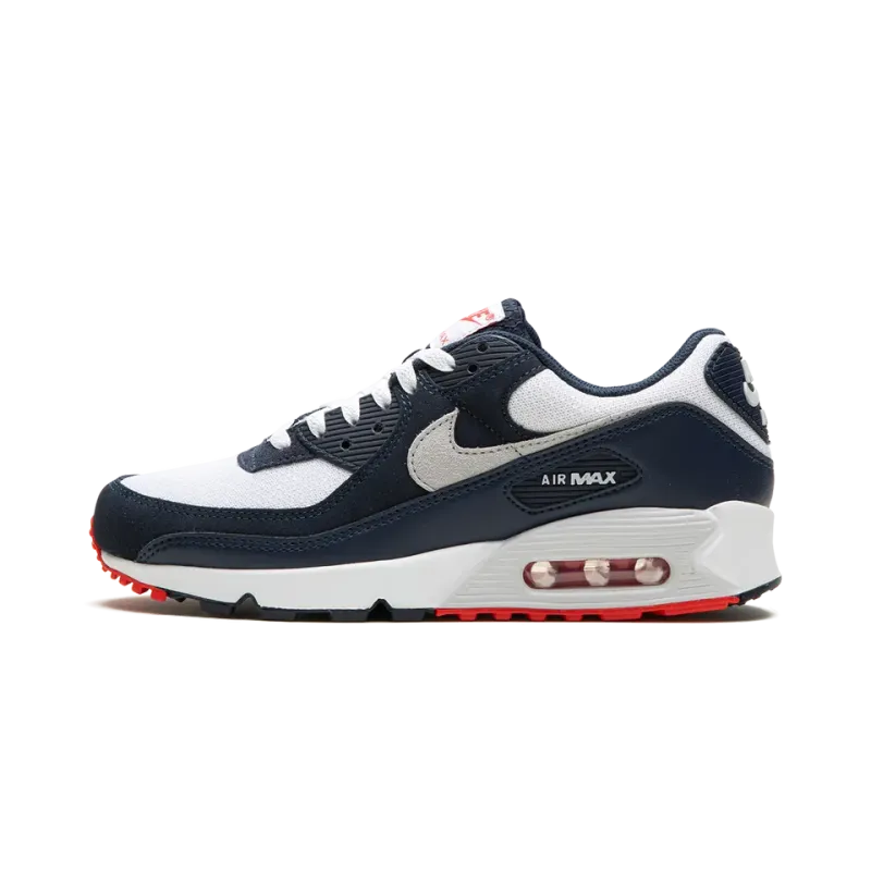 Nike Air Max 90 Navy / Crimson Mens
