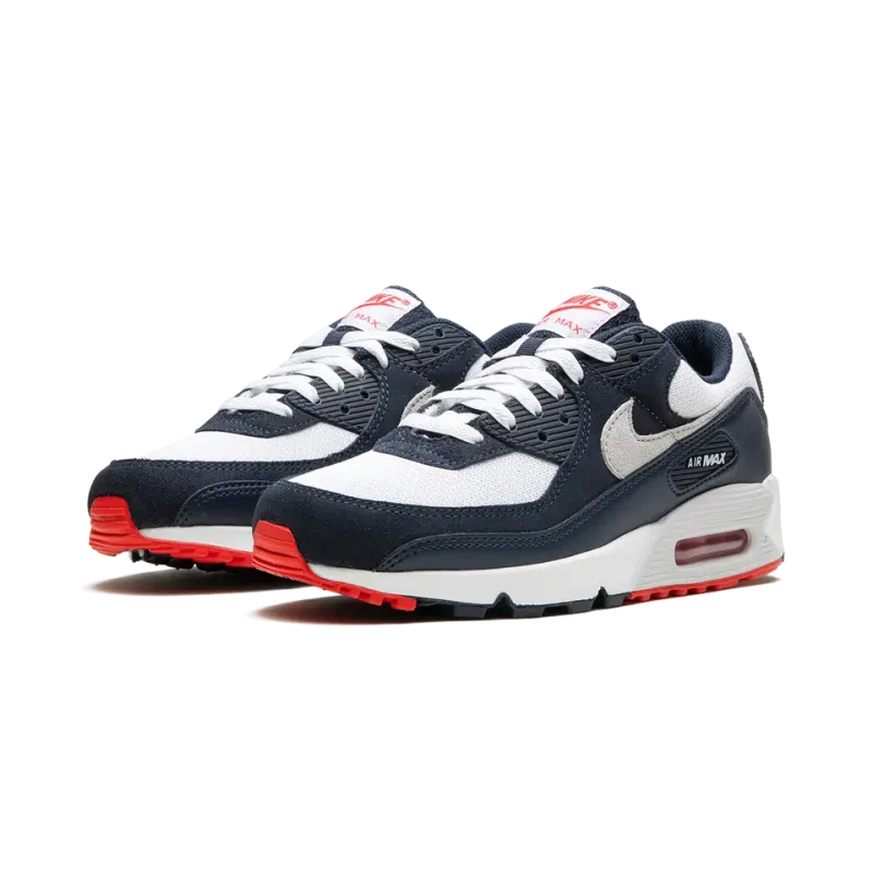 Nike Air Max 90 Navy / Crimson Mens