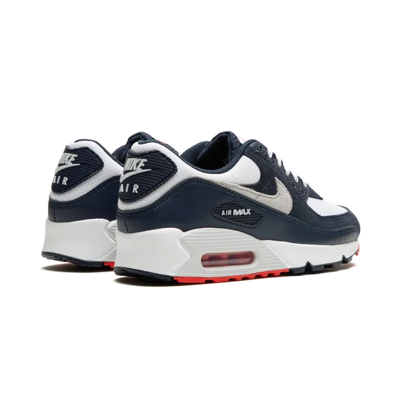 Nike Air Max 90 Navy / Crimson Mens