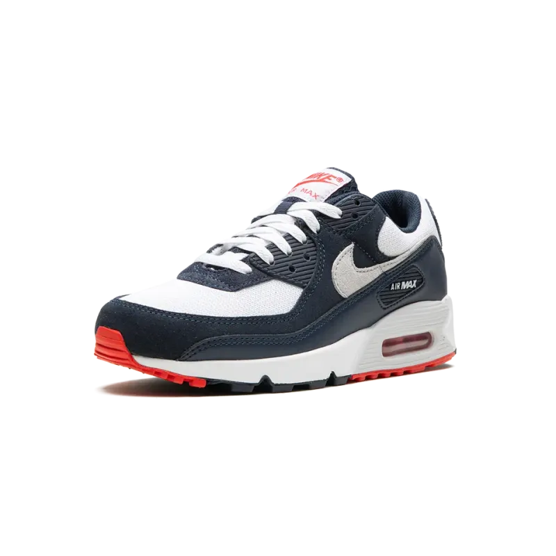 Nike Air Max 90 Navy / Crimson Mens