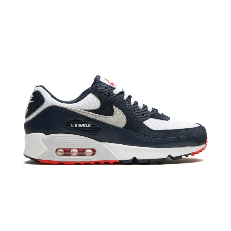 Nike Air Max 90 Navy / Crimson Mens