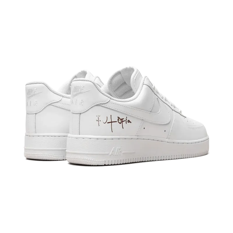 Nike Air Force 1 Low '07 Travis Scott Cactus Jack Utopia Edition -White Mens