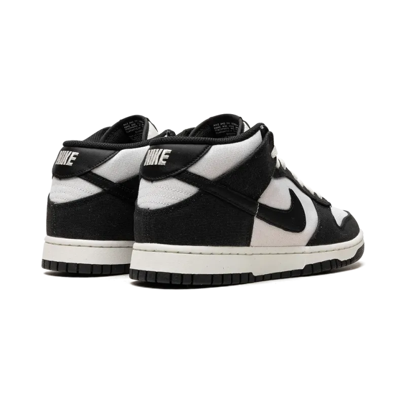 Nike Dunk Mid Black / White Mens