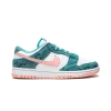 Nike Dunk Low Snakeskin Washed Teal Bleached Coral Mens
