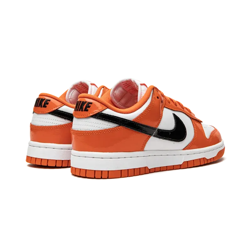 Nike DUNK LO MNS WMNS Orange / Black Patent Leather Womens
