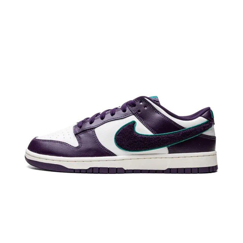 Nike Dunk Low Chenille Swoosh - Grand Purple Mens