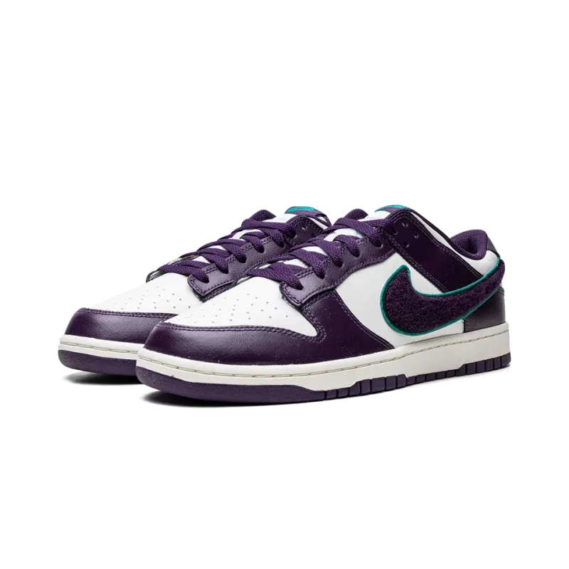 Nike Dunk Low Chenille Swoosh - Grand Purple Mens