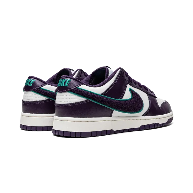 Nike Dunk Low Chenille Swoosh - Grand Purple Mens