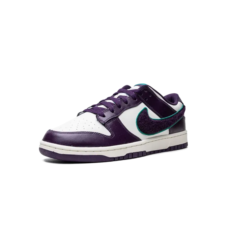 Nike Dunk Low Chenille Swoosh - Grand Purple Mens