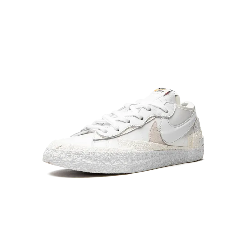 Nike Blazer Low Sacai - White Patent Leather Mens