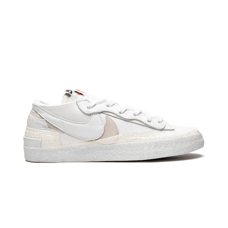 Nike Blazer Low Sacai - White Patent Leather Mens