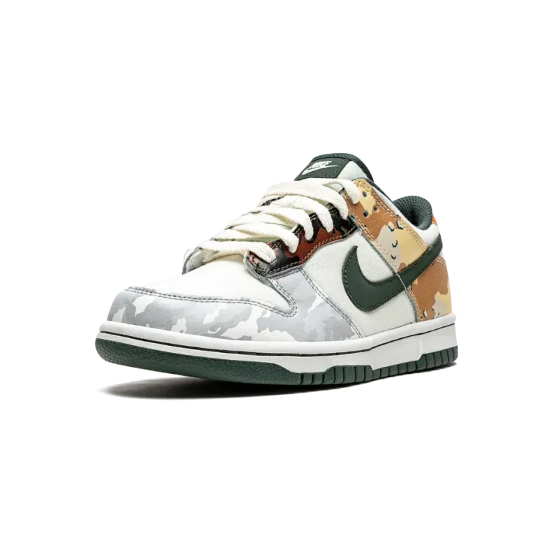 Nike Dunk Low GS Sail Multi-Camo Grade School