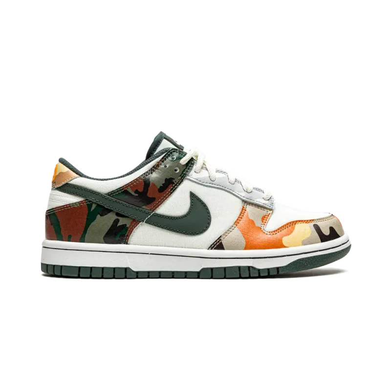 Nike Dunk Low GS Sail Multi-Camo Grade School