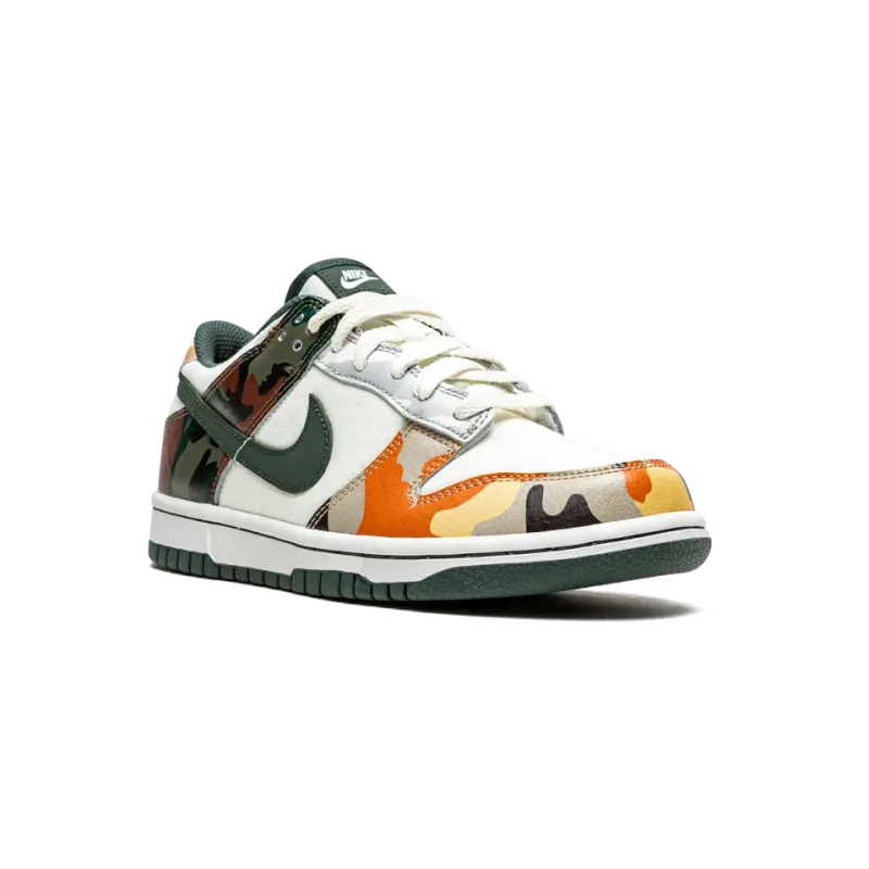Nike Dunk Low GS Sail Multi-Camo Grade School