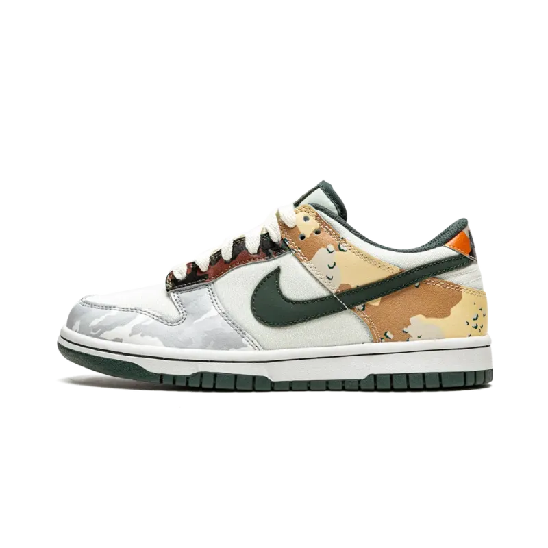 Nike Dunk Low GS Sail Multi-Camo Grade School