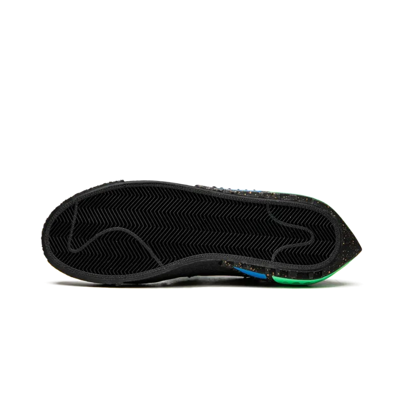 Nike Blazer Low Off-White - Black / Electro Green Mens