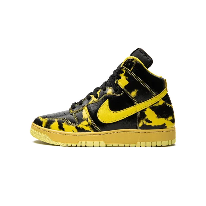 Nike Dunk High 1985 Yellow Acid Wash Mens