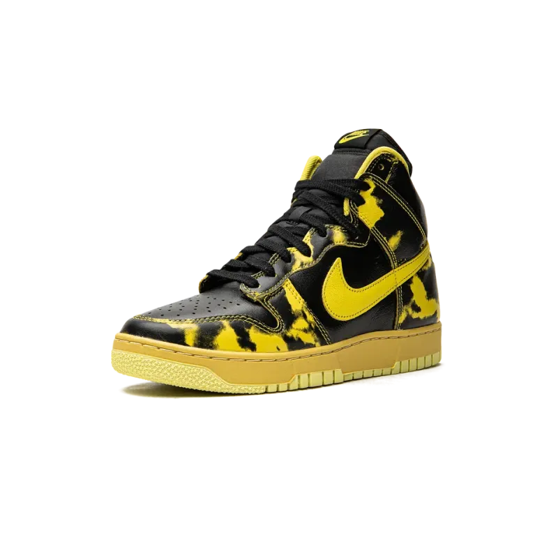Nike Dunk High 1985 Yellow Acid Wash Mens