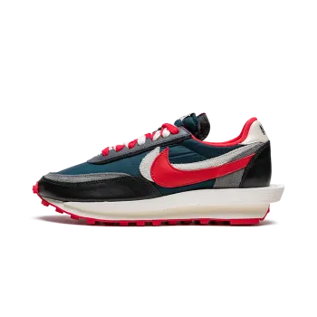 LDWaffle Undercover x Sacai - Midnight Spruce University Red Mens