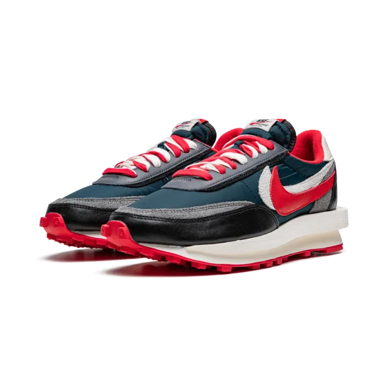 LDWaffle Undercover x Sacai - Midnight Spruce University Red Mens