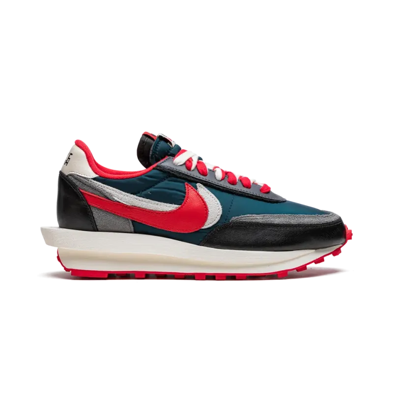 LDWaffle Undercover x Sacai - Midnight Spruce University Red Mens